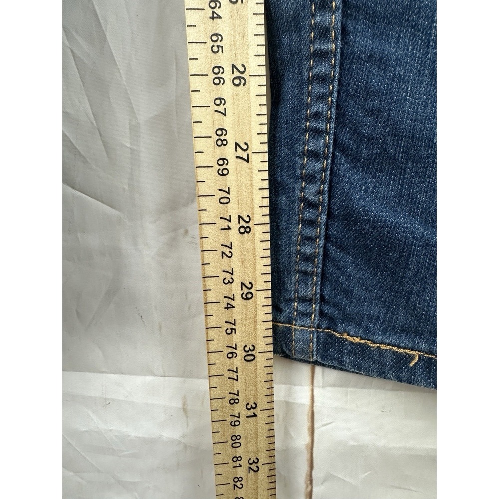 Levis 502 Jeans Mens 38x30 Blue Slim Fit Medium Wash Denim Blue Cotton Blend - Picture 8 of 9